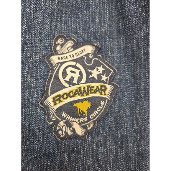 Y2K Rocawear Denim Jacket Vintage Hip-Hop Streetwear Oversized Jay-Z Era Mens 5X - Picture 11 of 12